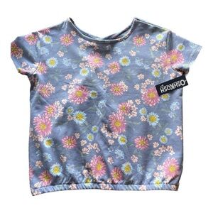 OshKosh BGosh Floral Kids Top Blue and Pink